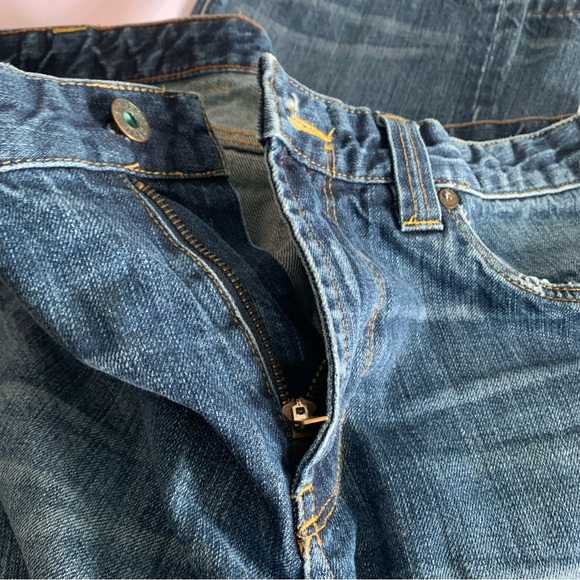 L.L. Bean Men's 34W 32 Classic Denim Jeans Medium Wash Slim Straight Fit - Picture 11 of 13